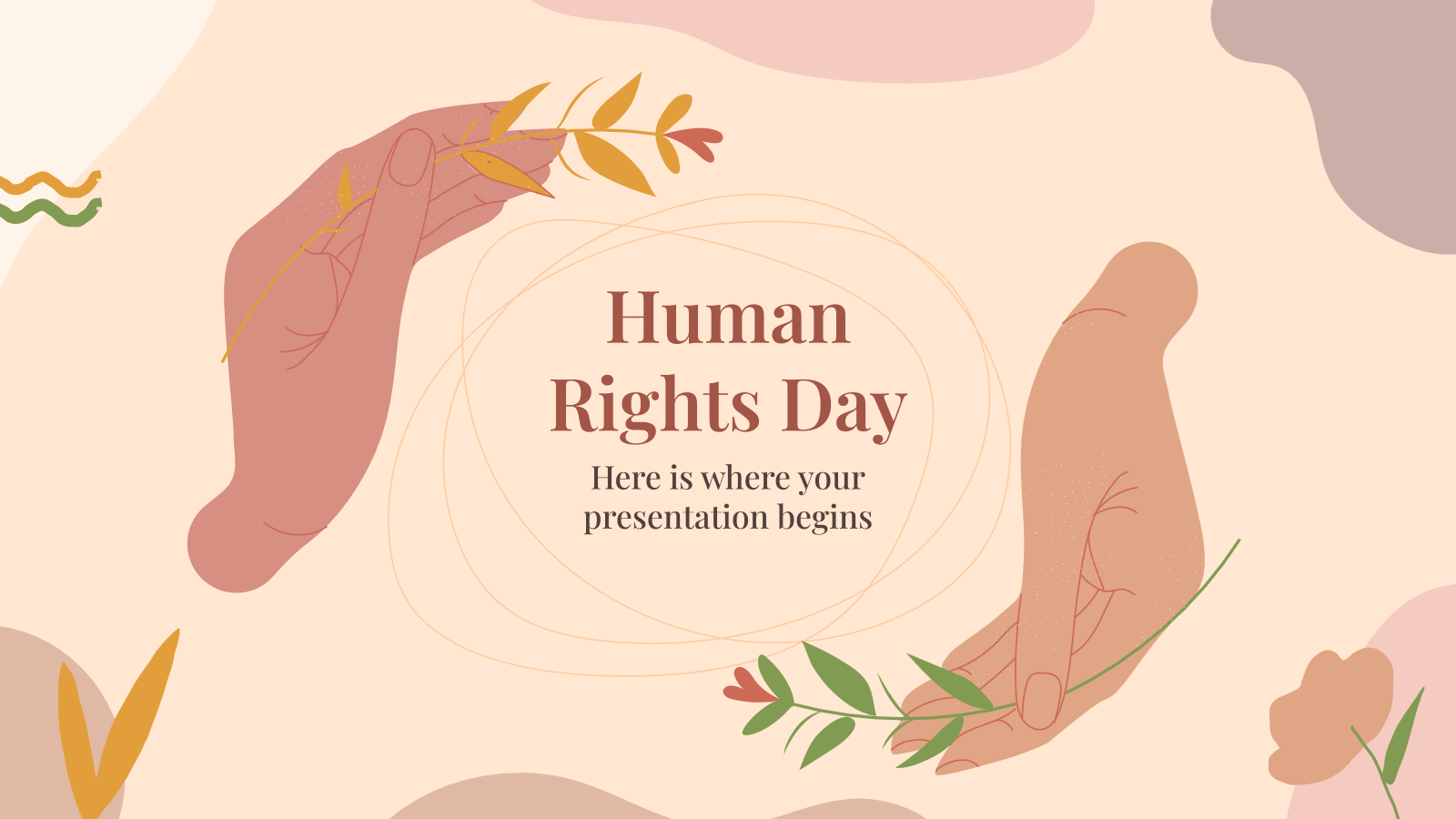 人权日PowerPoint模板